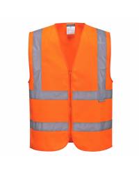Zipped Band & Brace Hi-Vis Vest | Men's